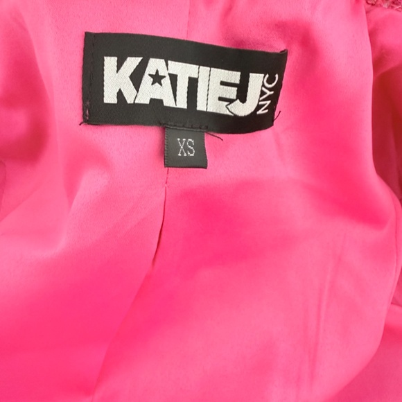 Katie J NYC Girls Pink Tweed Samantha Bouche Jacket & Mini Dress Cocktail Party - Picture 11 of 14